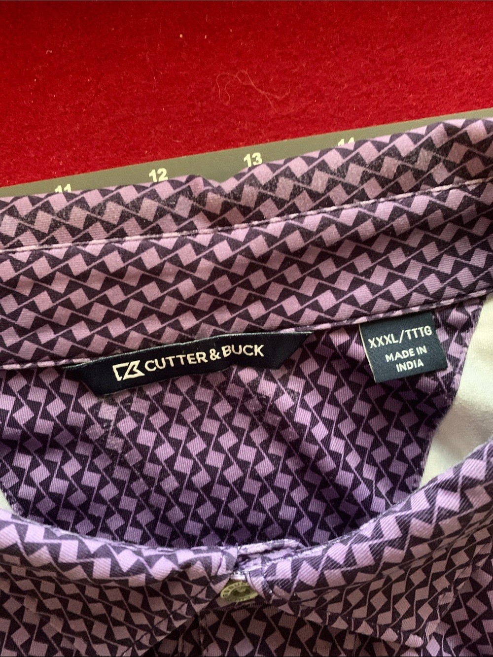 Cutter & Buck Purple Micro-Pattern Polo - Picture 2 of 2